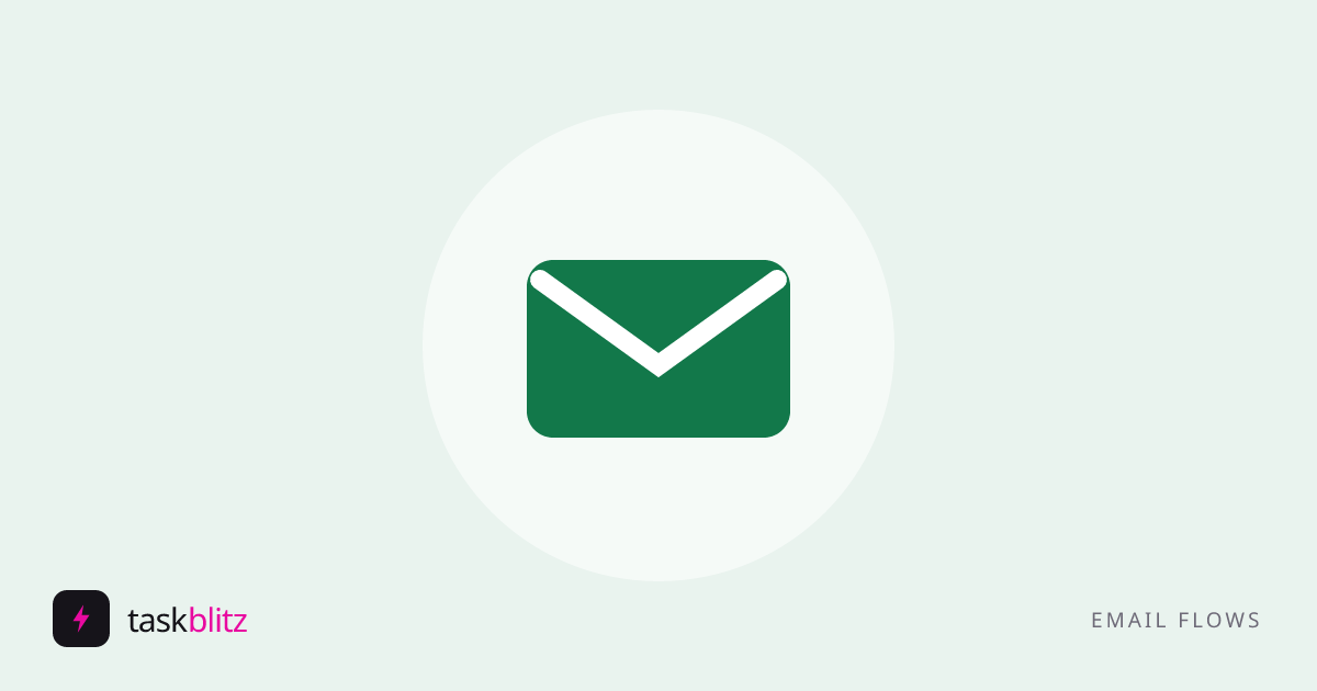 Envelope illustration on a soft green field